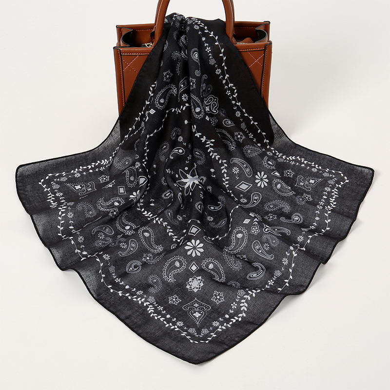 Handkerchief Cotton Men - ユニセックスヒップホップバンダナ,黒髪のバンダナ,ネックスカーフ,ヘッドギア,リストラップ,スクエアスカーフ,プリントハンカチ,アウトドアファッション