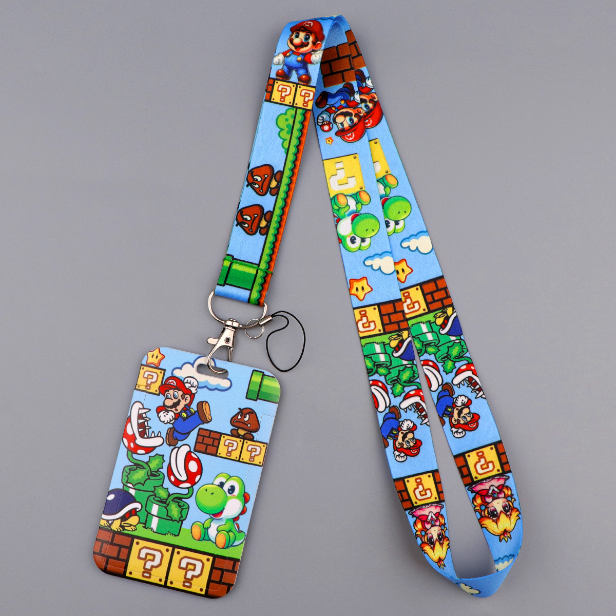 ゲームキャラクタープリント入りカードホルダー付きネックストラ - Lanyard Badge Holder のレビューと価格
